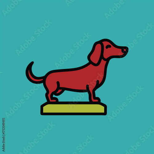 dog with bone Ai generated