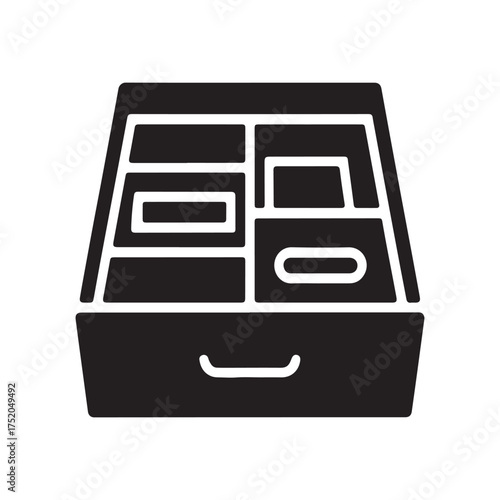 Drawer Organizer File Storage Icon