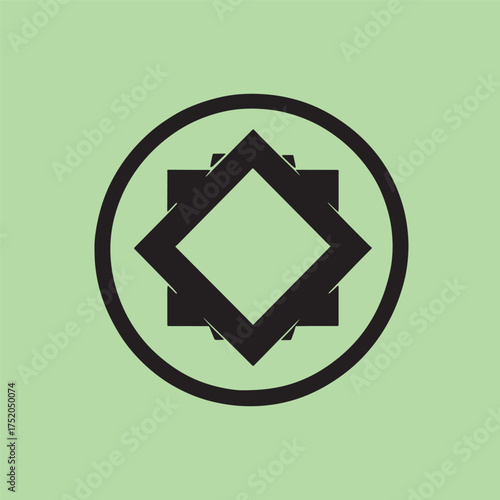 Abstract modern minimalist business logotype design for branding or corporate identity
