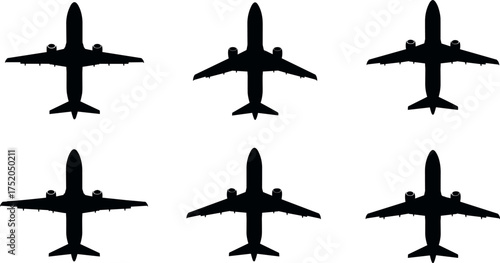airplane, jet, flight, travel, aviation, plane, transport, silhouette, vector, aircraft, airline, black, design, graphic, sky,
airplane silhouette, jet plane, aircraft vector, flying 
