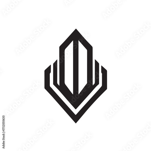 Abstract modern minimalist business logotype design for branding or corporate identity
