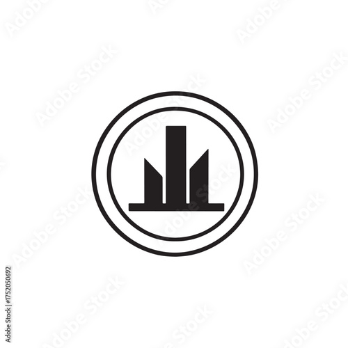 Abstract modern minimalist business logotype design for branding or corporate identity
