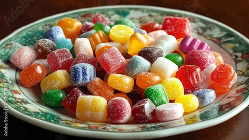 Colorful Candy Plate