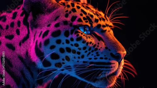 Leopard's Face Close Up