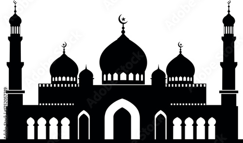 mosque, islam, muslim, religion, worship, prayer, dome, minaret, crescent, star, arabic, sacred, faith, holy, culture, mosque silhouette, islamic mosque, 