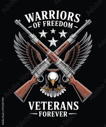 Proud Veterans Day T-Shirt Design | Honor Our Heroes Typography Vector | American Flag Soldier Graphic | Military Appreciation Gift | USA Army Veteran Pride | Freedom Isn’t Free Patriotic Art