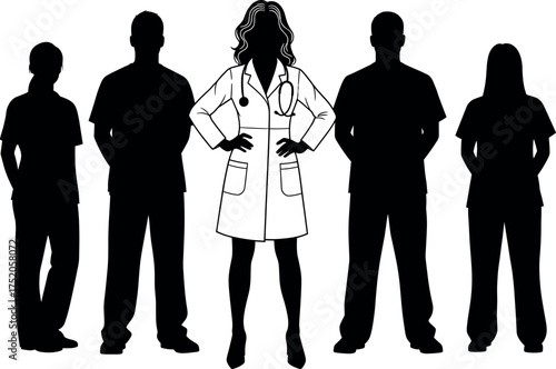 doctor, nurse, hospital, medicine, clinic, health, patient, care, stethoscope, uniform, professional, surgeon, therapy, wellness, emergency,
medical staff, healthcare team, hospital worker, 
