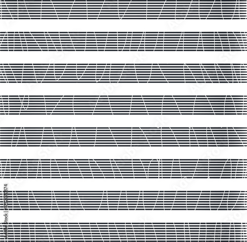 Striped horizontal texture with jagged angular lines.