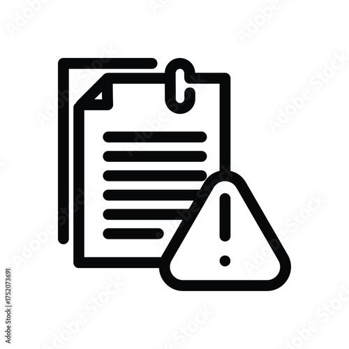 personal portfolio document outline icon vector design good for web or mobile app