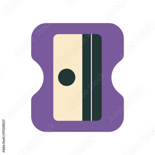simple pencil sharpener vector illustration icon