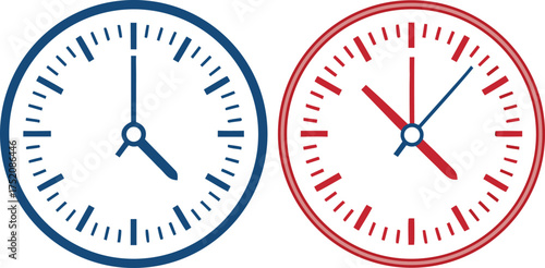 Autumn Time Change with Clock Design. Time Change Awareness Clock Artwork. November Clock Time Reset Concept. Seasonal Clock Time Reminder Illustration. Time Change Fall Season Artwork