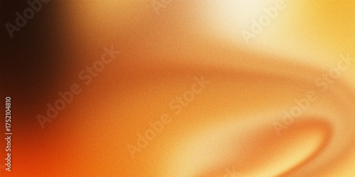 Abstract Swirling Orange and Yellow Gradient with Subtle Grain Texture background