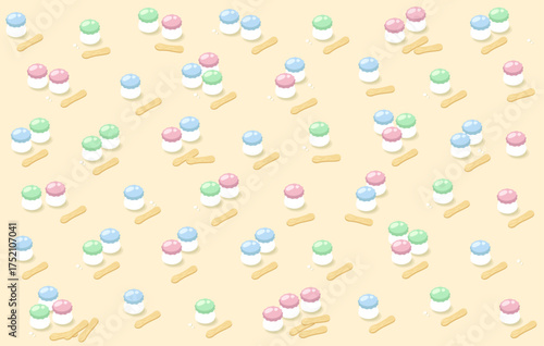 昔懐かしいヨーグルトのお菓子の壁紙