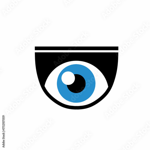 Security Camera Eye Icon Surveillance System Concept
