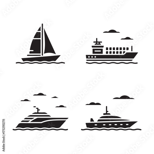 Fishing boat vector art