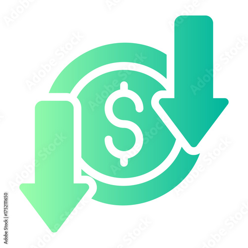 loss gradient icon