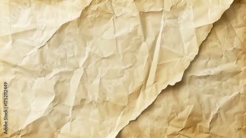 Vintage Textured Materials: Aged Brown Paper, Crumpled Parchment & Grunge Cardboard—Blank Sheets for Antique Design Backdrops