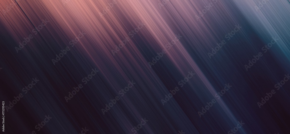 Fototapeta premium Dynamic Cascade of Diagonal Light in Muted Rose and Deep Indigo Hues