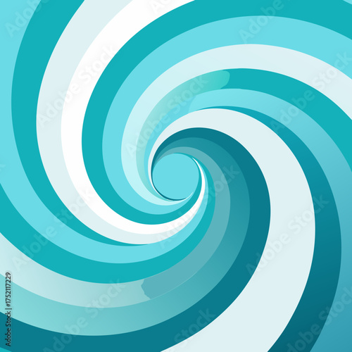 Aquamarine pearl white abstract swirling ripple vector graphic wallpaper illustration