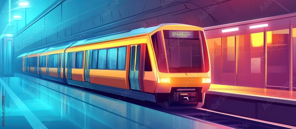 Fototapeta premium Train at a Station