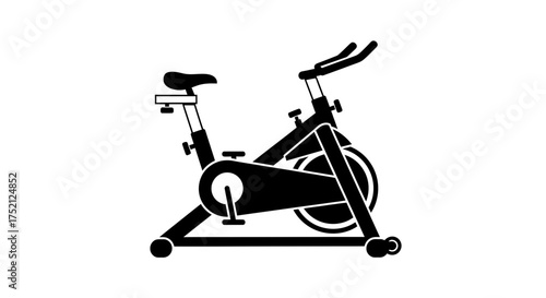 Vector art of stationary bike, a simple vector design for fitness