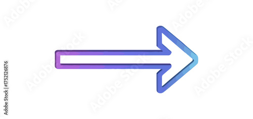 Arrow symbol illustration on black background for directional navigation and design