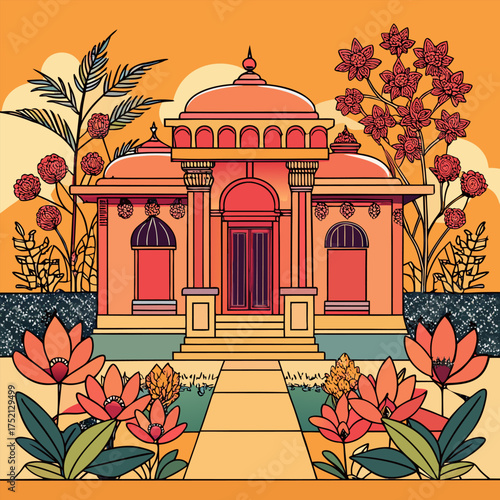 Taj Mahal architecture landmark in Agra India