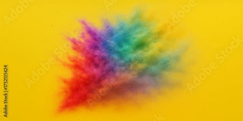 Abstract watercolour paint strokes create a colourful, grunge texture and splash pattern, perfect for an artistic design backdrop or wallpaper