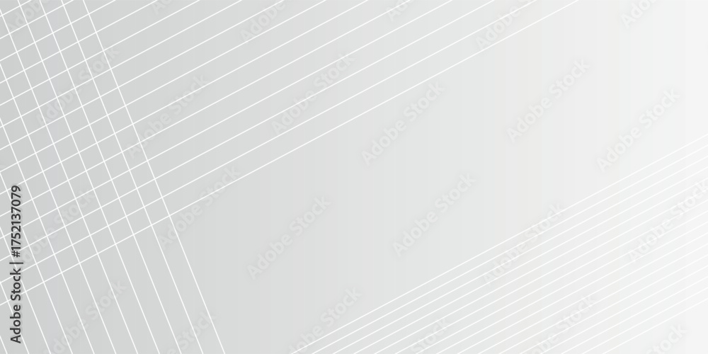 Fototapeta premium Modern abstract white grey banner background. Vector abstract graphic design