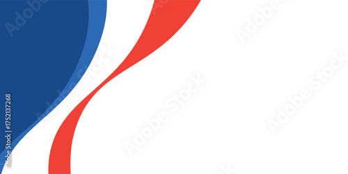 Abstract business banner background with red and blue gradient color. vector eps10