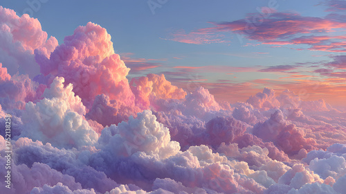 Pink clouds illuminated the sky