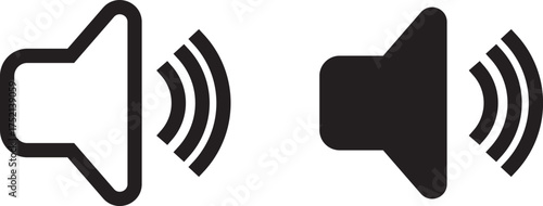 Mute sound icon concept. graphic design Set of no sound, No speaker icon. Sound Icons. speaker mute icon sign Volume icon set. Speaker icon set. volume icon vector.  full, low, Medium noise icons symb