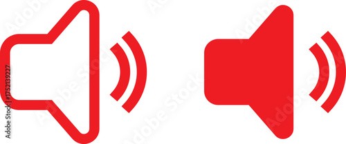 Mute sound icon concept. graphic design Set of no sound, No speaker icon. Sound Icons. speaker mute icon sign Volume icon set. Speaker icon set. volume icon vector.  full, low, Medium noise icons symb
