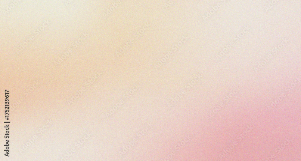 Obraz premium Soft Pink Yellow Gradient Background with Noise Texture