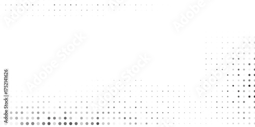 Modern mesh halftone gradient texture. Vanishing polka dot background. Repeating dots gradation pattern art