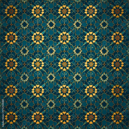 Islamic Star Pattern Gold