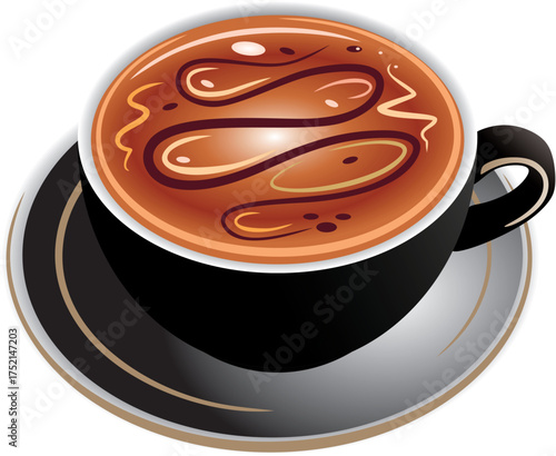 cup of coffee with chocolate