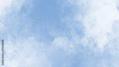 Lighwatercolor scraped grungy background . This watercolor design with waterabstract soft brush painted white and blue watercolor background.color texture on white background .t sky blue watercolor