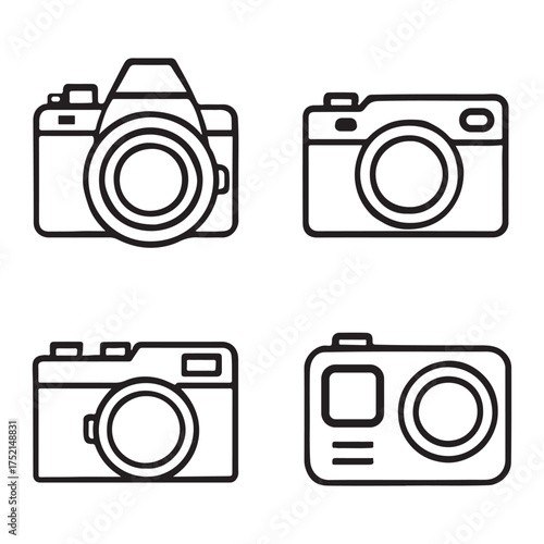 Minimal Camera Icon Set