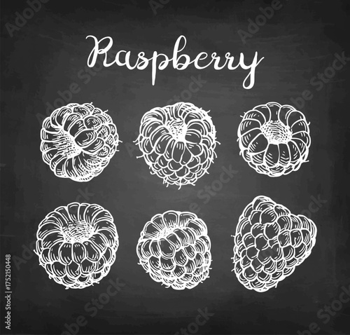 Raspberry chalk sketch
