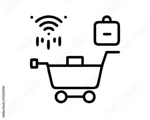 Smart shopping cart with wireless connectivity