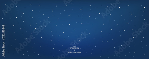 Light snowy snowfall wallpaper with night winter for holiday landscape banner