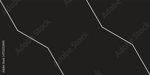 Abstract Black Background with Angular White Lines – Geometric Minimalist Design