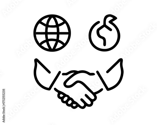Illustration of global partnership and collaboration