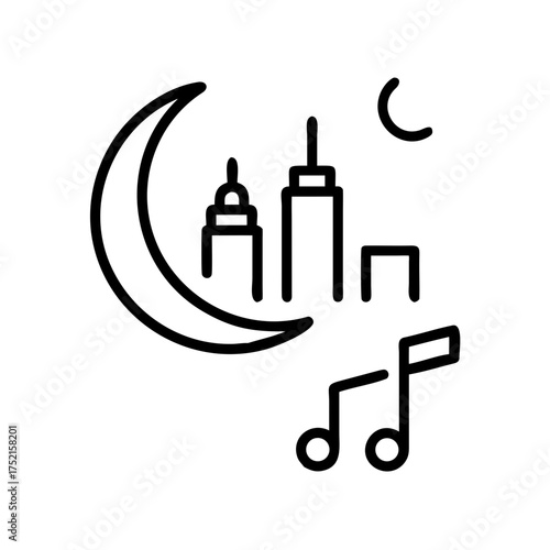 Nighttime jazz in the city