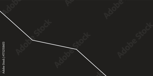 Abstract Black Background with Angular White Lines – Geometric Minimalist Design