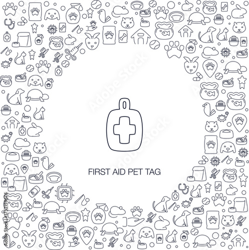 First AID Pet Tag Icon