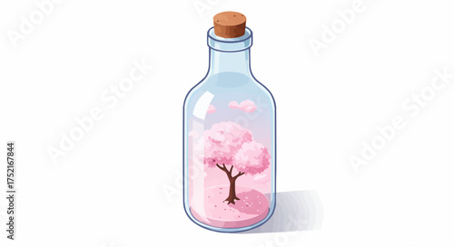 Sakura in a Bottle A Miniature World of Blossoms