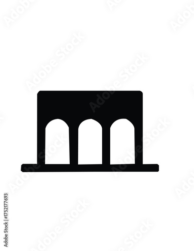vector illustration of an ancient arch