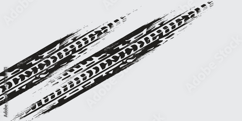 Grunge Tire Tracks Background – Racing Wheel Marks in Motion